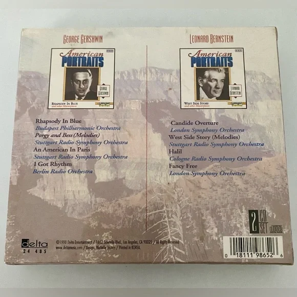 American Portraits CD Set Rhapsody In Blue' and 'West Side Story' - Picture 2 of 7